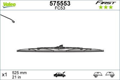 Universal Silecek Süpürgesi 53cm VALEO