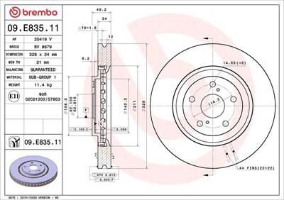 Lexus RX L1 Fren Diski BREMBO