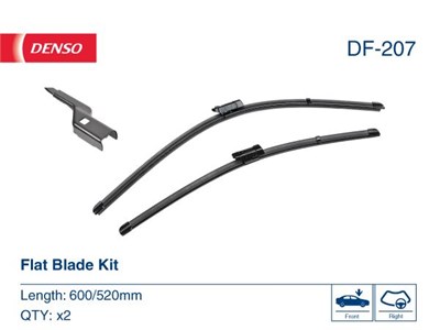 Silecek Süpürgesi Flat Ön DENSO