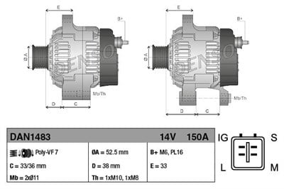 Lexus GS Alternatör DENSO