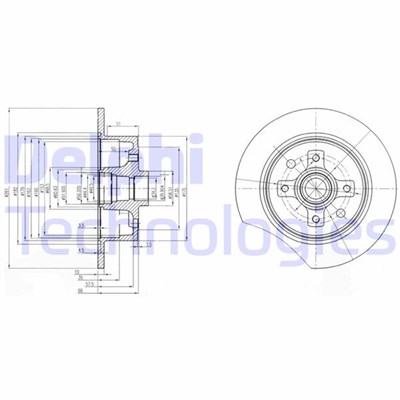 Opel Vectra A Arka Fren Aynası Takım DELPHI