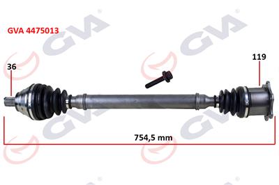 Volkswagen Caddy Golf 5 Jetta Passat Komple Aks Sağ 1K0407272eg-1K0407272dq-1K0407