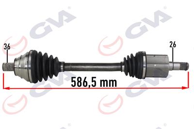 Volkswagen Golf 6 (08-13) 1.6İ Komple Aks Sol 1K0407271cq-1K0407451px