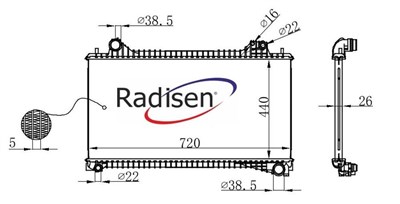 Jaguar XF Radyatör 2.0 D-3.0 RADISEN
