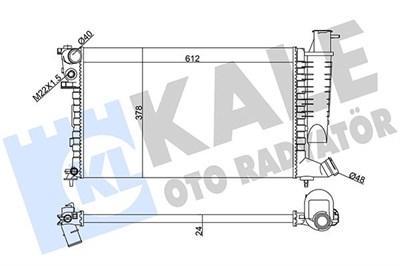 Citroen Xsara Radyatör AL/MKNK KALE-RADYATOR