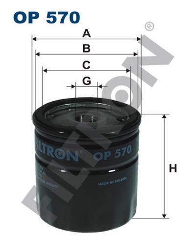Opel Astra G H, Combo, Corsa C, Vectra C Yağ Filtresi Fıltron 650104-650381-650401-95509857