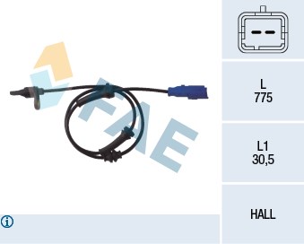 Peugeot 1007 Citroen C2 C3 Arka ABS Hız Devir Sensörü FAE