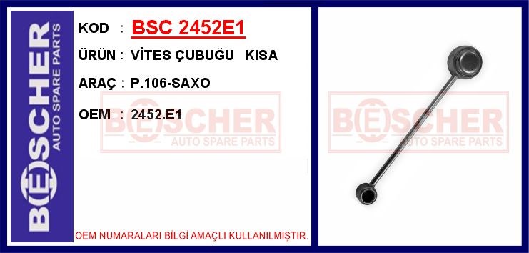 Peugeot 106 Vites Çubuğu Kısa BESCHER