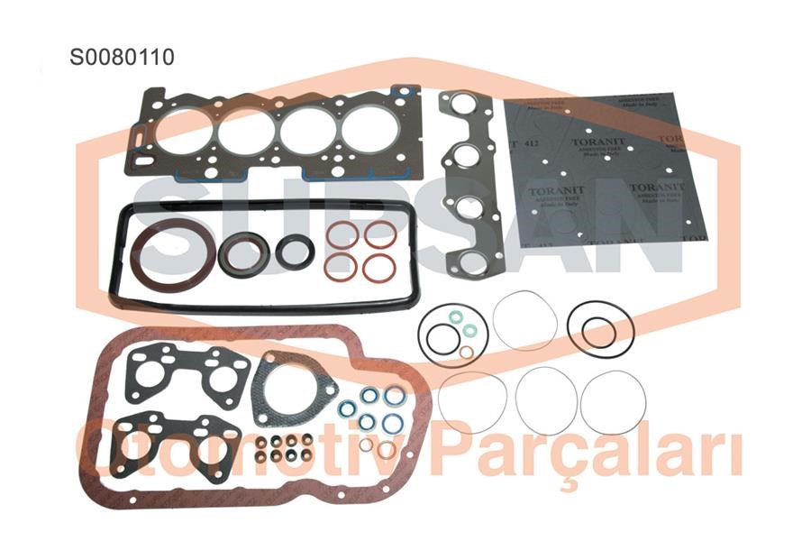 Peugeot 106 Conta Tam Takım 1.4 8V TU3JP - TU3A SUPSAN