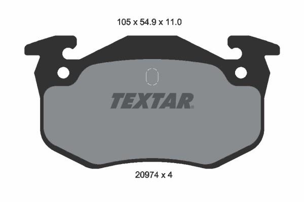 Peugeot 106 Arka Fren Balatası TEXTAR