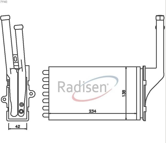 Peugeot 106 Kalorifer Radyatörü 1996- RADISEN