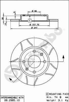 Peugeot 106 91-05 306 93-01 206 98-00 Citroen Saxo 96-04 C15 84-00 ZX 91-97... BREMBO