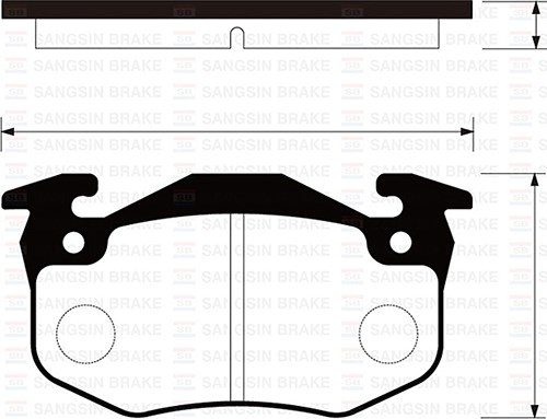 Peugeot 106 Arka Fren Balatası İnce Tip SANGSIN