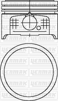 Peugeot 106 206 306 Partner Citroen Berlingo 1.4 8V Piston Segman STD YENMAK
