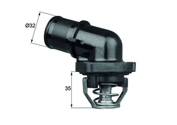 Peugeot 106 Termostat 89C 1.1-1.4-1.6 TU1-TU3-TU5 MAHLE