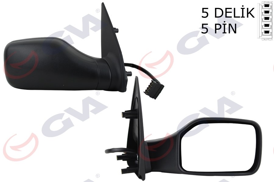 Peugeot 106 Dış Dikiz Aynası Sağ Elektrikli Isıtmalı Konveks GVA