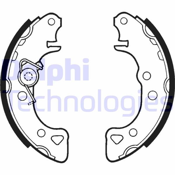 Peugeot 106 205 309 Citroen Saxo AX Arka Fren Pabuç Balata DELPHI
