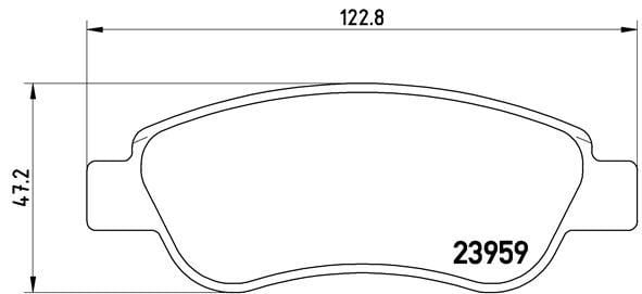 Peugeot 107 Ön Balata BREMBO