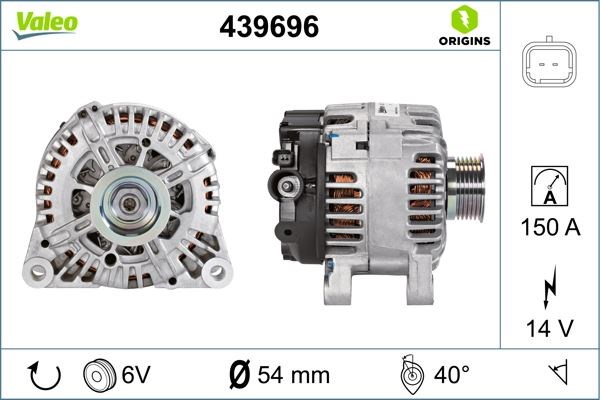 Peugeot Citroen Renault Toyota Alternatör Komple 14V 150amp VALEO