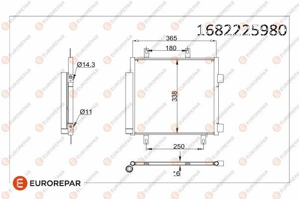 Peugeot 107 Klima Radyatörü Kondenseri EUROREPAR