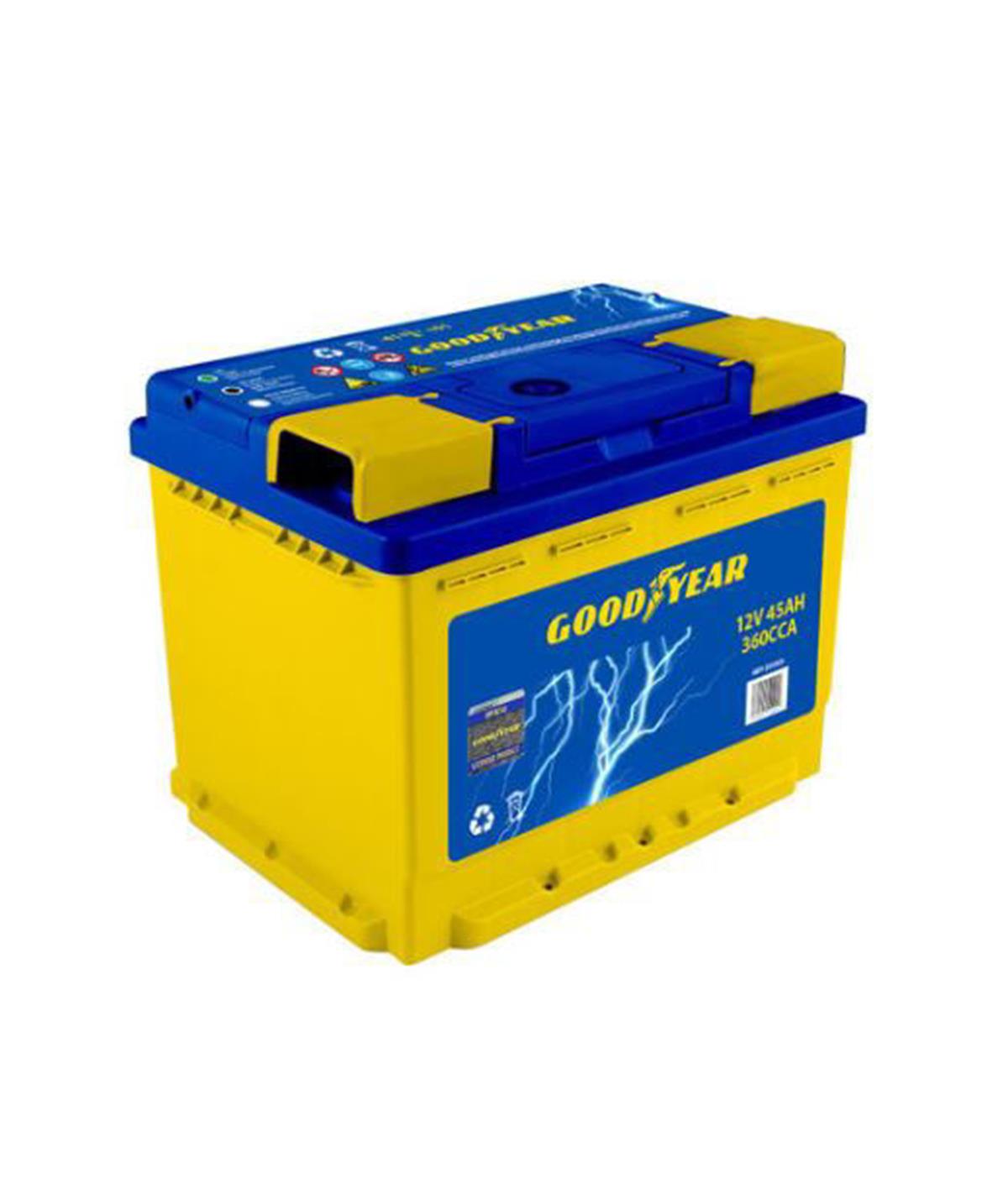 12 V 45 Ah 360 Cca Dar Tip Düz (Ns60) 127 X 236 X 225