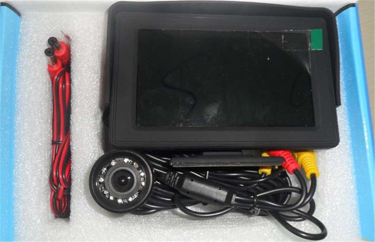 12V Geri Görüş Arka Kamera+Ekran 4.3 İnç