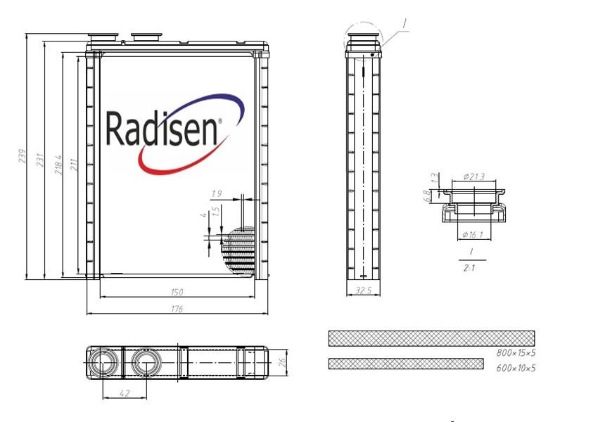 Peugeot 2008 Kalorifer Radyatörü RADISEN