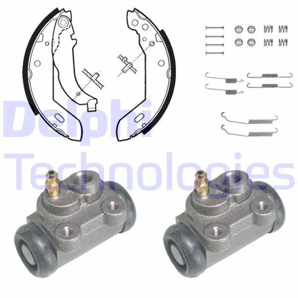 Peugeot 205 Arka Fren Pabuç Kiti DELPHI