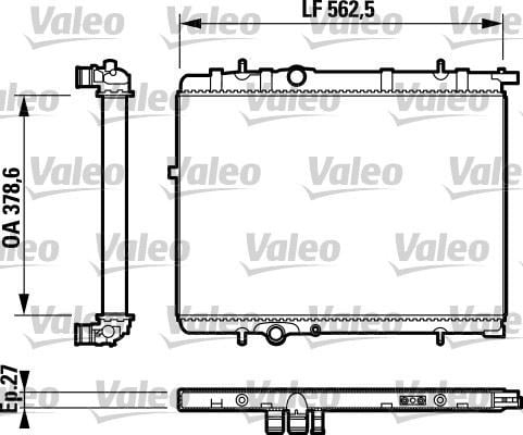 Peugeot 206 307 Citroen C4 Xsara Radyatör 1.6-2.0 Otomatik Klimasız VALEO