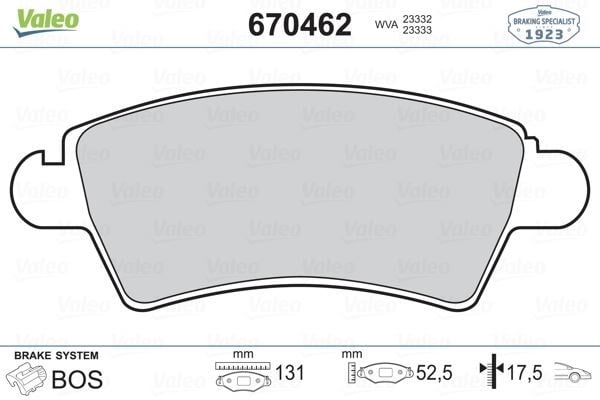 Peugeot 206 306 Citroen Xsara Ön Fren Balatası VALEO