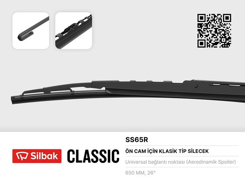 Silecek Süpürgesi Rüzgarlıklı 650mm SILBAK