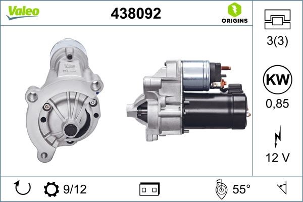 Peugeot 206 307 308 406 407 607 Expert Jumpy Citroen C4 C5 C8 Xsara Scudo... VALEO