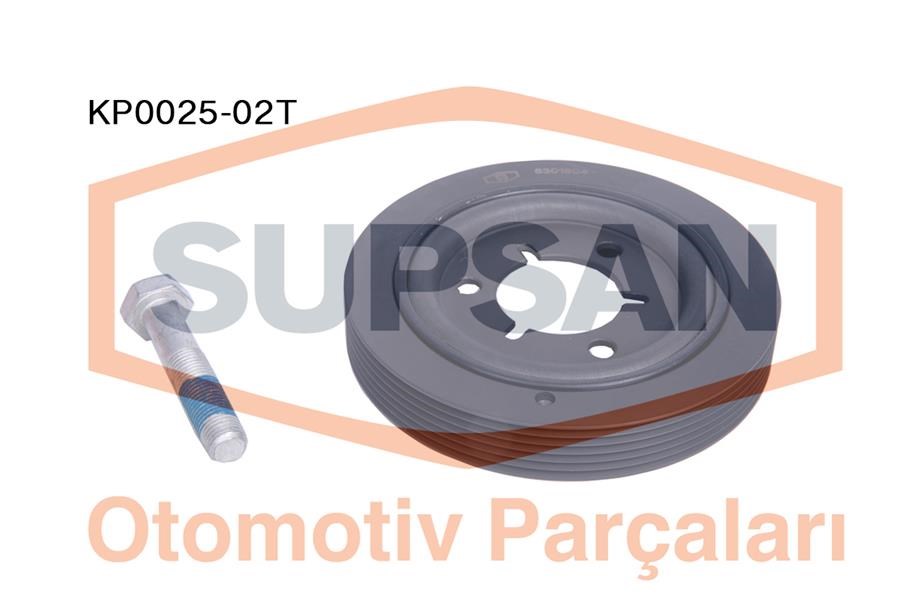 Peugeot 206-307-406-Expert C5-C8-Jumpy Krank Kasnağı Kiti 2.0 HDİ 1.4... SUPSAN