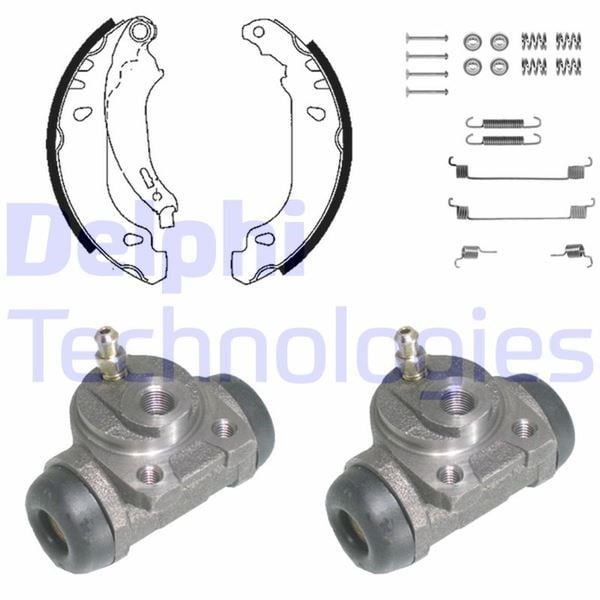 Peugeot 206 Arka Fren Pabuç Kiti DELPHI