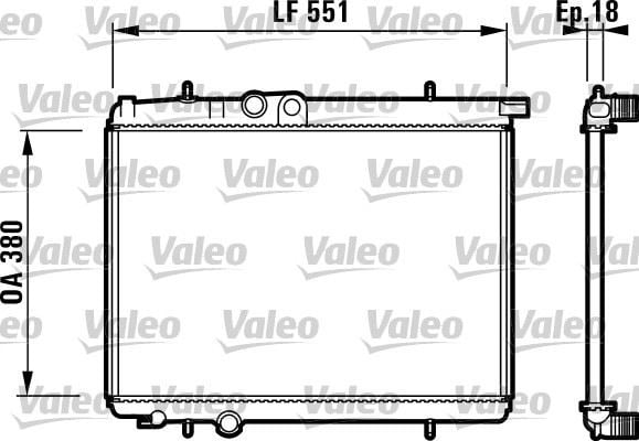 Peugeot 206 Radyatör 1.4/1.6 Klimalı VALEO