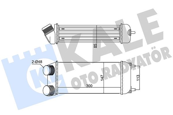 Peugeot 206 Intercooler 1.6 HDİ 2.0 HDİ KALE-RADYATOR