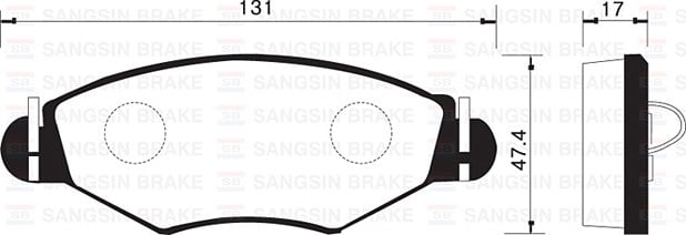 Peugeot 206 Ön Fren Balatası SANGSIN