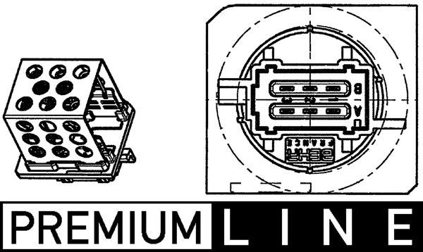 Peugeot 206 Klima Fan Regülatörü ve Direnci [Klimalı] MAHLE