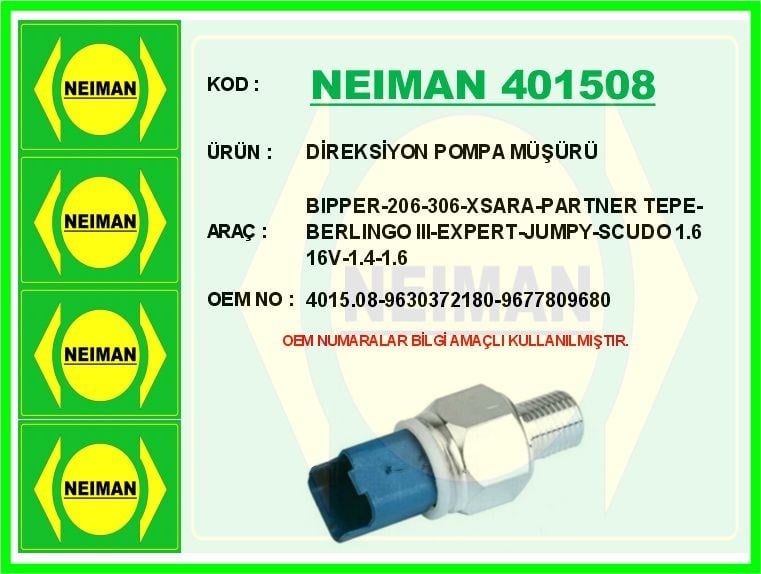 Peugeot 206 Hidrolik Direksiyon Yağ Müşürü 1.4 BESCHER