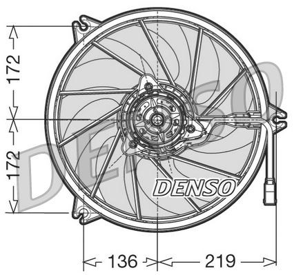 Peugeot 206 Radyatör Fan Motoru DENSO