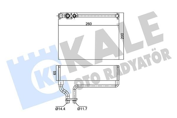 Peugeot 206 Citroen Xsara Klima Evaporatör Radyatörü Buharlaştırıcı KALE-RADYATOR