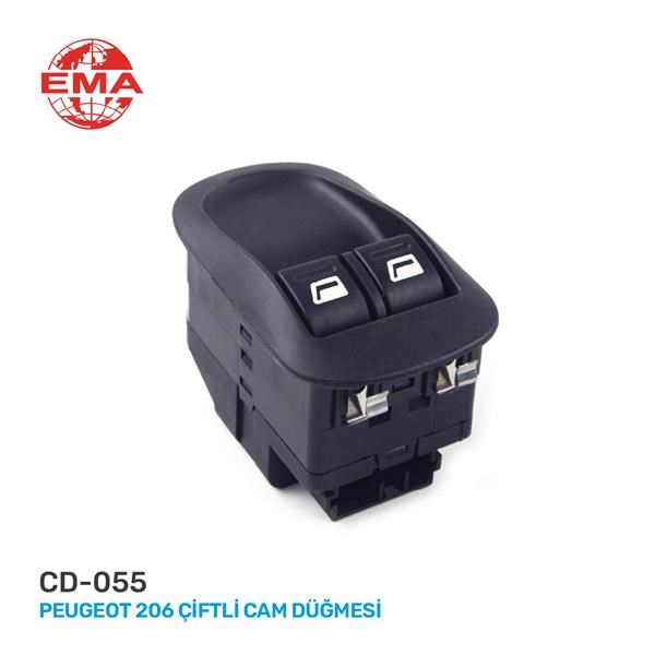 Peugeot 206 Çiftli Cam Açma Anahtarı EMA