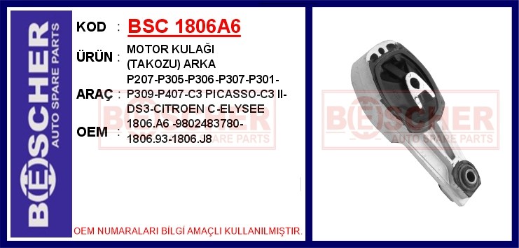 Peugeot 207 305 306 307 301 309 407 Citroen C3 Picasso C3 2 C-Elysee DS3... BESCHER