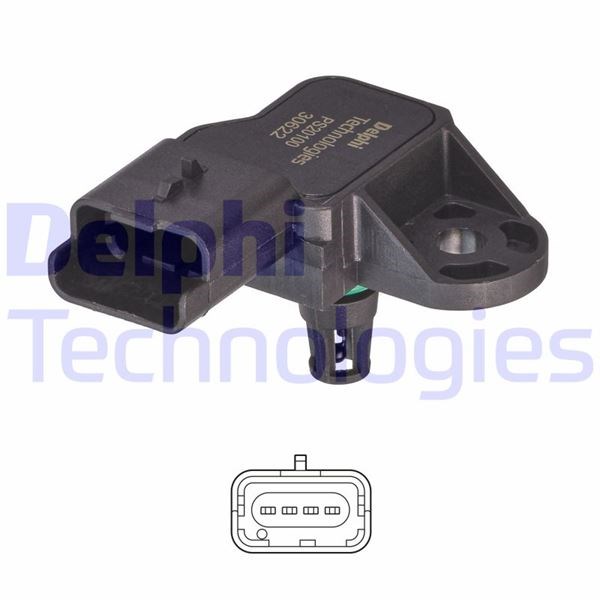 Peugeot 207 Emme Manifold Basınç MAP Sensörü DELPHI