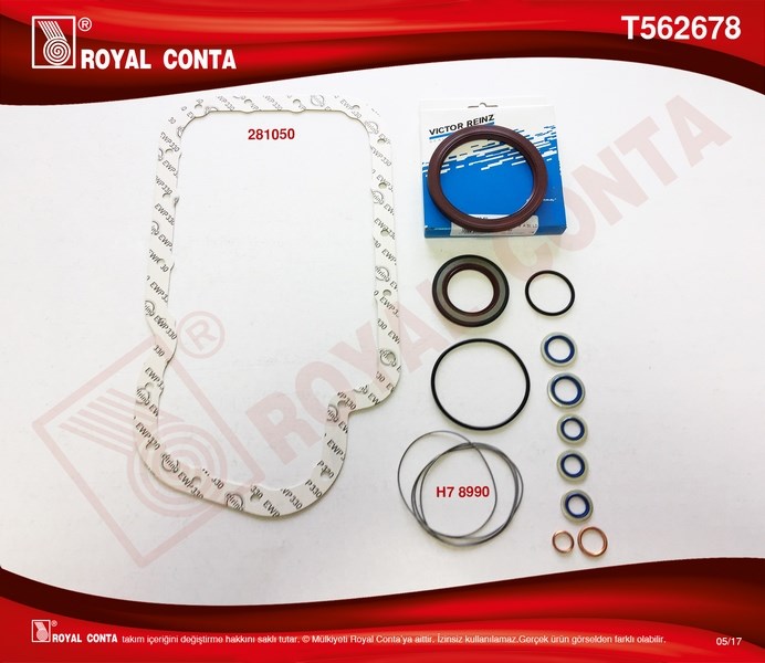 Peugeot 207 1.4 Alt Takım Contası Keçeli ROYAL