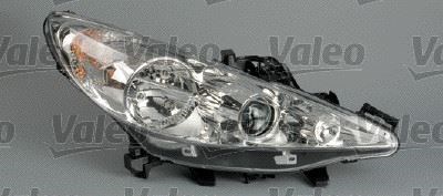 Peugeot 207 Sol Hareketli Mercekli Beyaz Halojen Far Motorlu VALEO