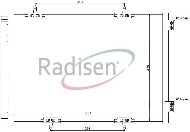 Peugeot 207 Klima Radyatörü 1.6i T RADISEN