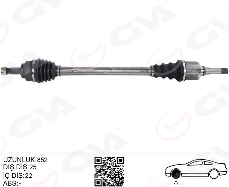 Komple Aks Sağ Ön Peugeot 207 1.4 HDI GVA