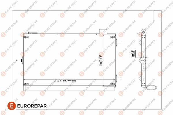 Peugeot 207 208 1007 2008 Citroen C2 C3 DS3 Klima Kondenser Kurutucu ile EUROREPAR