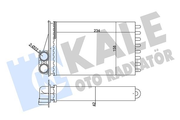 Peugeot 207 Kalorifer Radyatörü Klimalı-Klimasız KALE-RADYATOR